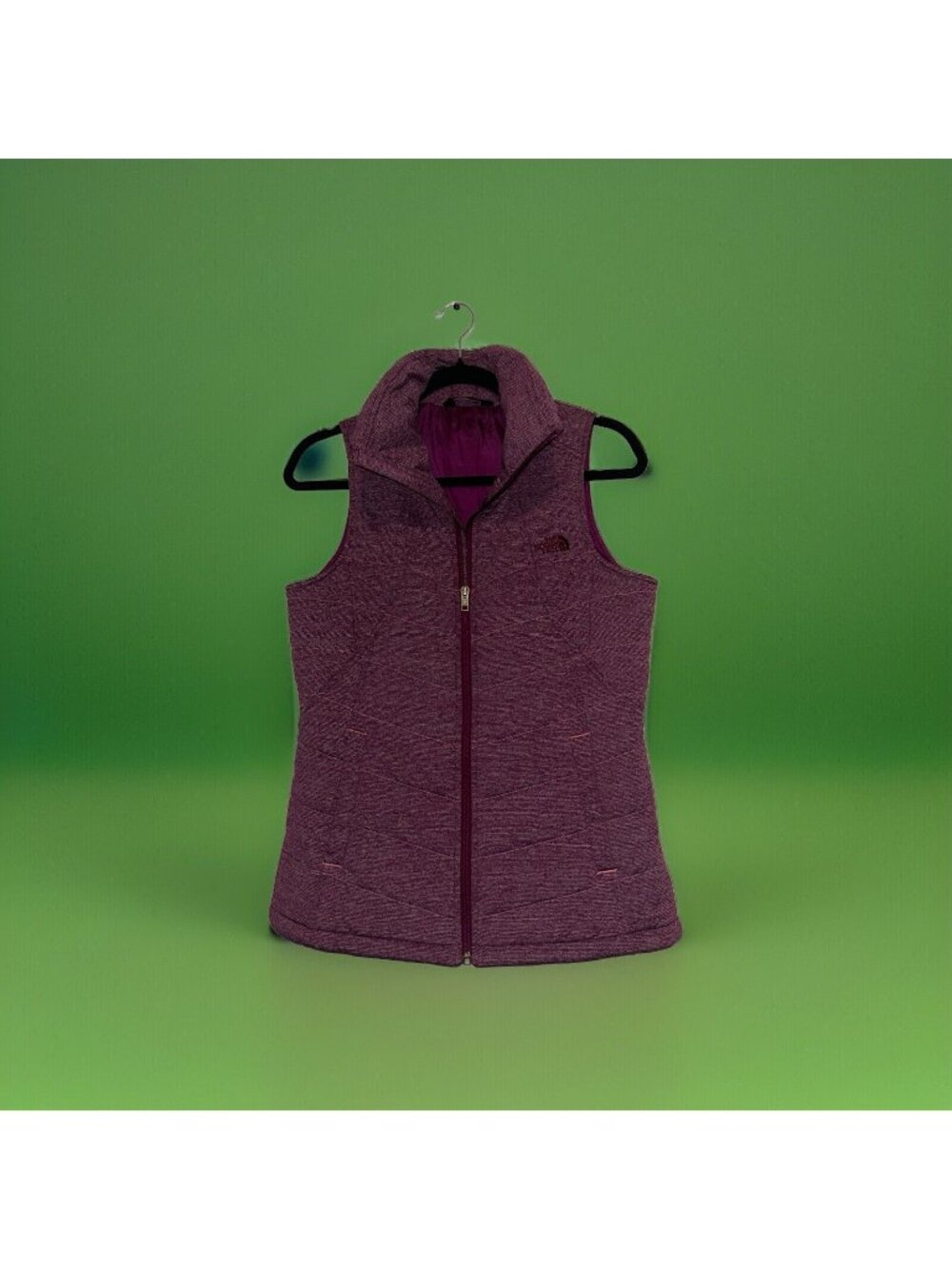 Women’s North Face Small Quilted Maroon Vest Small